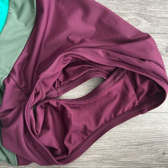 KATE SPADE One Piece Swimsuit XS Strapless Underwire Colorblock Beach Swimwear - Picture 7 of 8